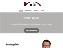 Tablet Screenshot of hub-gmbh.de